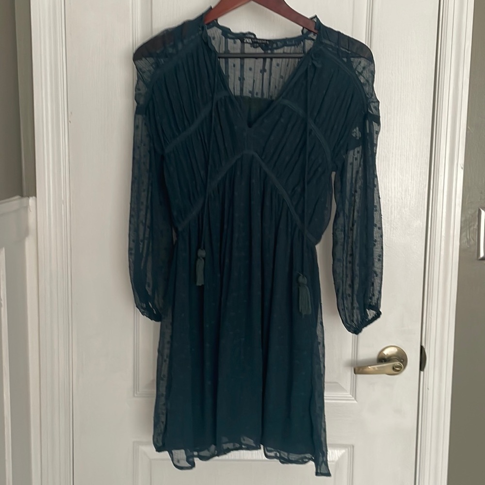 Brand new without tags Zara Dark Green Dress